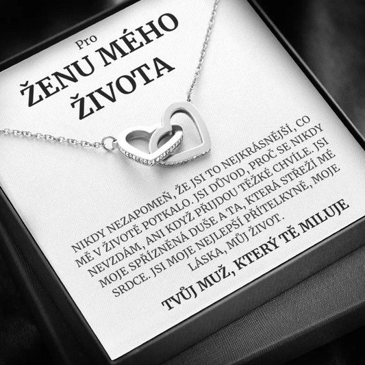 CZ-1i Dárek pro ženu mého života – náhrdelník se srdíčky
